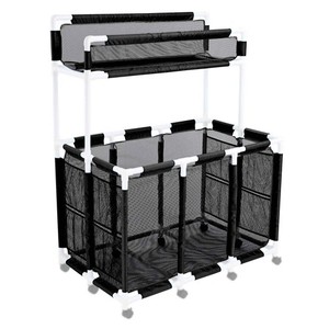 AplusChoice 10 Wheels Replacement Mesh Cover for Pool Storage Bin 424 Gallon