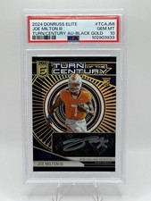 2024 Panini Donruss Elite Turn of The Century Joe Milton lll AU- Black Gold /25