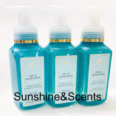 #ad 3 PACK Bath amp; Body Works SEA amp; SANDSTONE Gentle Foaming Hand Soap 8.75oz ea NEW $26.95