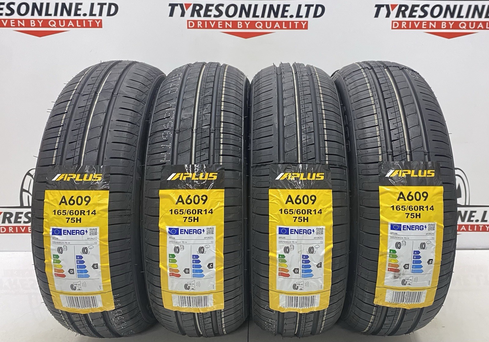 4 X 165 60 14 APLUS 165/60R14 75H BRAND NEW M+S HIGH QUALITY TYRES 1656014