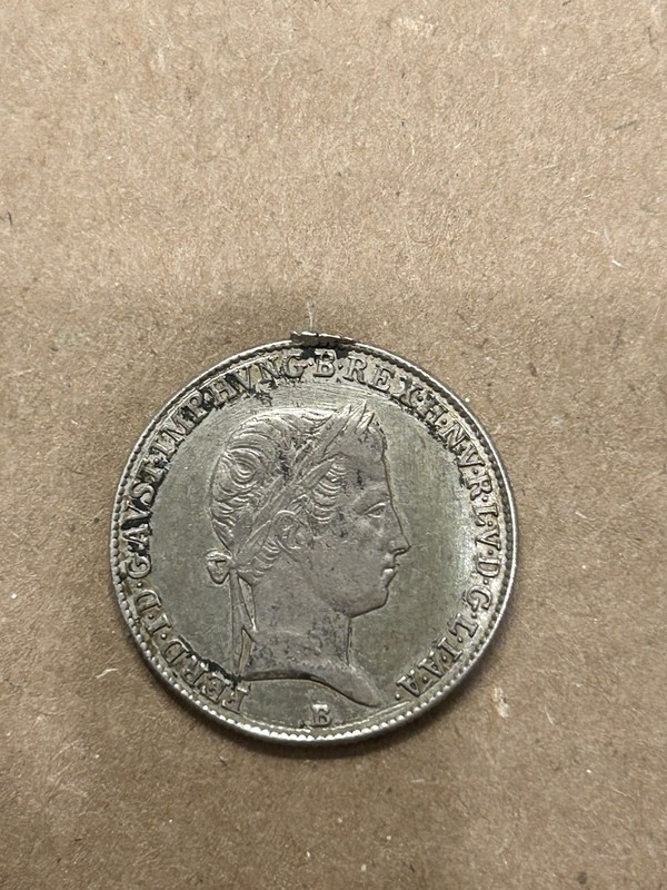 10 Kreuzers 1848 Ferdinand I Austria 0.5 Silver Coin