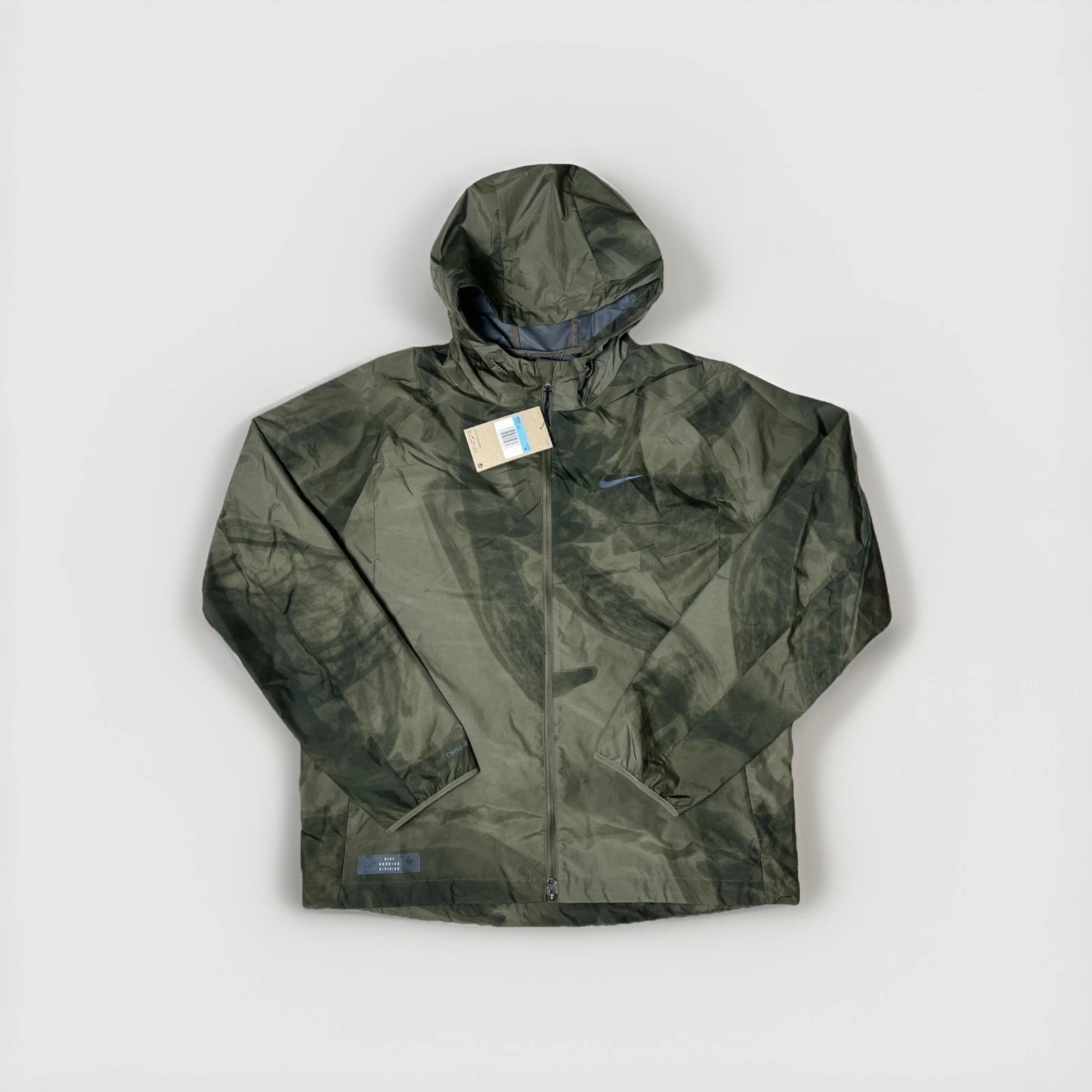 Nike Running Jacket Storm-Fit Men’s Division Flash Forest Green Medium Sample