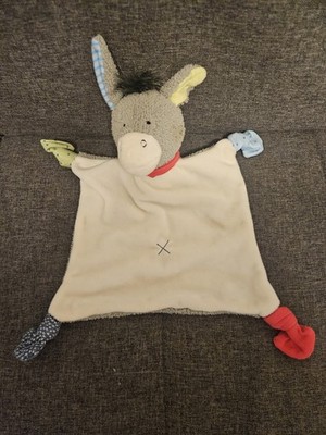 SIGIKID Esel Debby Dumb weiß grau 39143 Schmusetuch Kuscheltuch Schnuffeltuch #8