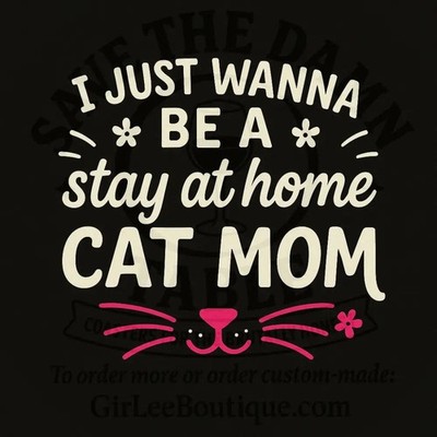 Handmade Coaster: Stay-at-Home Cat Mom (Spicy Edition)