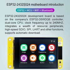 ESP32 Development Board Display WiFi Bluetooth Touch Screen LVGL Dual-Core CPU.