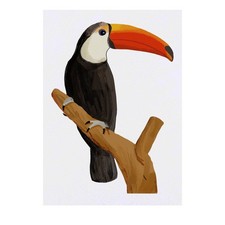 'Perched Toucan' Temporary Tattoos / Transfers TO00037330 
