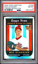 Max Scherzer Rookie Cards Checklist and Autographed Memorabilia Guide 9