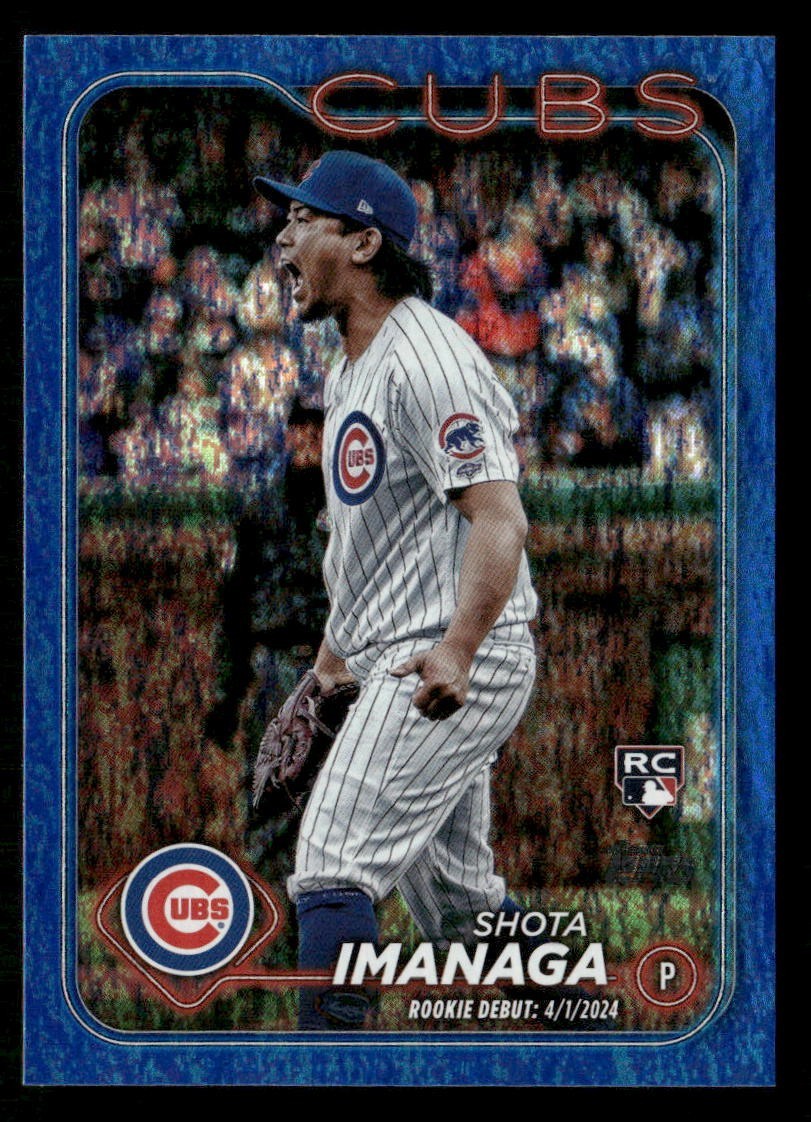 2024 Topps Update Shota Imanaga #US281 Blue Holo Foilboard RC /999