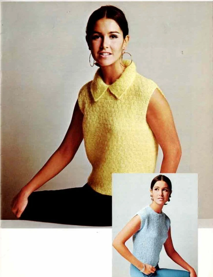 Spinnerin Knitting Pattern Lesson 3 Sweater Patterns Stitches Classic Patterns - Image 4 of 4