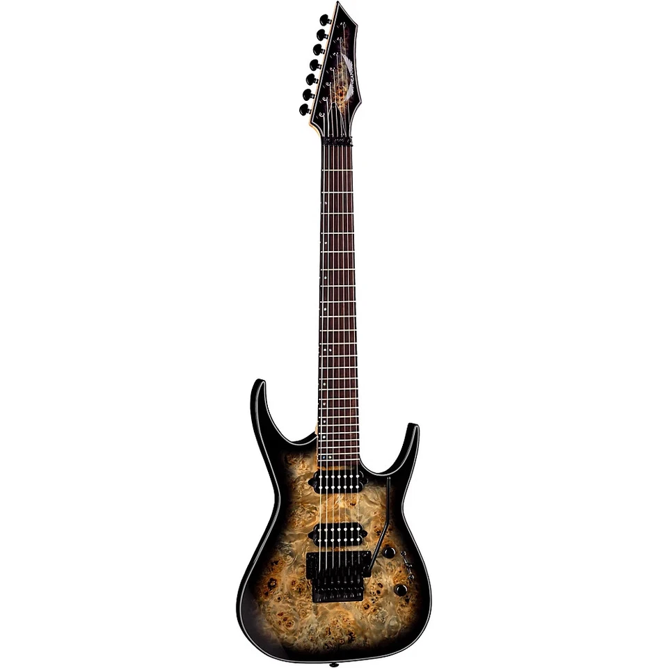 Guitarra Eléctrica Dean Exile Select 7 Cuerdas Natural Black Burst 197881323578 RF Foto 3 de 4