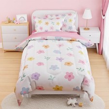 Floral Comforter Set Full Size 98x86in for Kids Full 4- Piece Set Floral 1