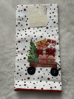 CYNTHIA ROWLEY NEW YORK KITCHEN TOWELS 2-tlg. Set (51 cm x 71 cm) Punkte NEU !