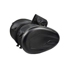 Motorcycle Saddlebags Carbon-Fiber-Textured Hard Shell Saddlebags Detachable