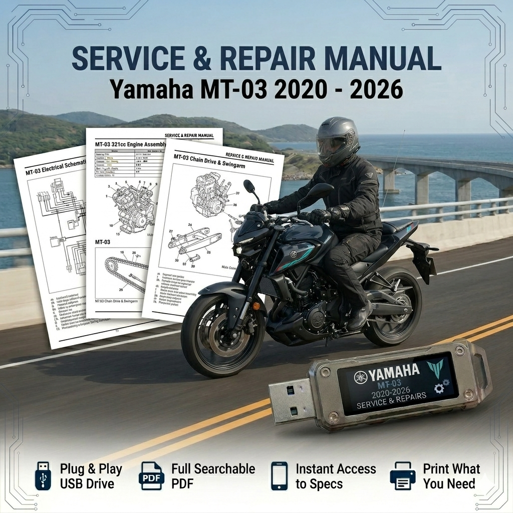 YAMAHA MT-07 サービスマニュアル 2025 2025 Yamaha MT07 MT-07 MTN690 Service Manual – retro-motorcycle