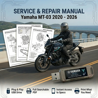 YAMAHA MT-03 2020 2021 2022 2023 2024 2025 2026 SERVICE REPAIR
