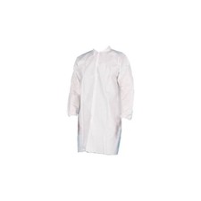 White Microporous Disposable Lab Coat Gown 4XL Industrial Food Use 25 Pieces