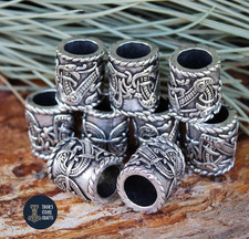 Viking Hair Beard Bead Large Paracord Lanyard Dreadlocks Beard Ring 1 Piece