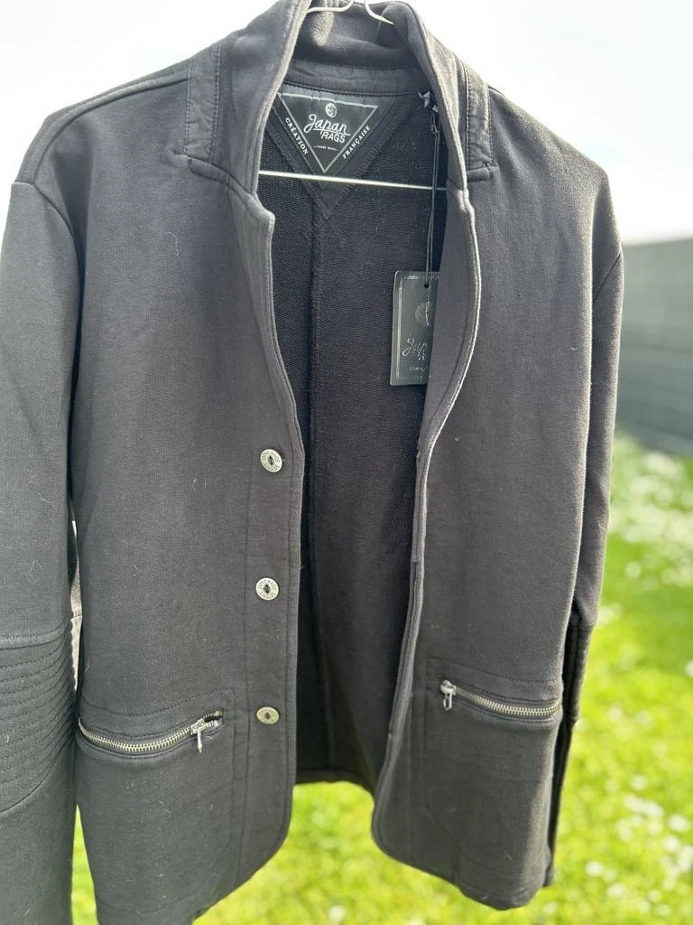 Gilet Homme Bleu En Coton Et Acrylique Japan Rags - Taille XL - Coupe Ajustée - Neuf Avec étiquettes