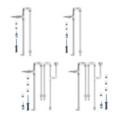 Acryl Lilie Rohr Set für Aquarium bepflanzte Becken Schläuche Aquarium Zubehör