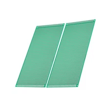2Pcs 8.7" x 3.9" PCB Board Circuit for DIY Soldering Solderable Breadboard Green