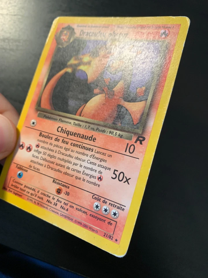 Carte Pokémon : Dracaufeu Obscur 21/82 Team Rocket Wizards Française - Photo 3/4