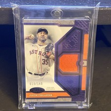 2024 Topps Tier One Justin Verlander Purple Parallel Relic /149 Astros #T1R-JV