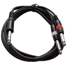 SA-Y3.6 6ft Insert Cable TRS 1/4" to Dual TS 1/4"
