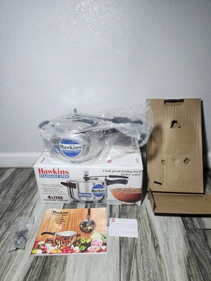 #ad Hawkins 4L Stainless Steel Induction Compatible Inner Lid Pressure Cooker: HSS40 $58.88