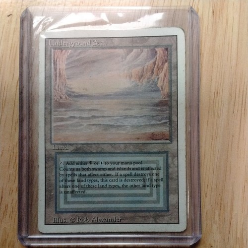 Magic The Gathering Underground Sea - Revised Edition - Land - Single Card