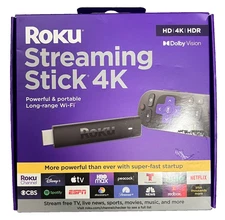 Roku Streaming Stick 4K/HDR/Dolby Vision Streaming Device with Roku Voice Remote