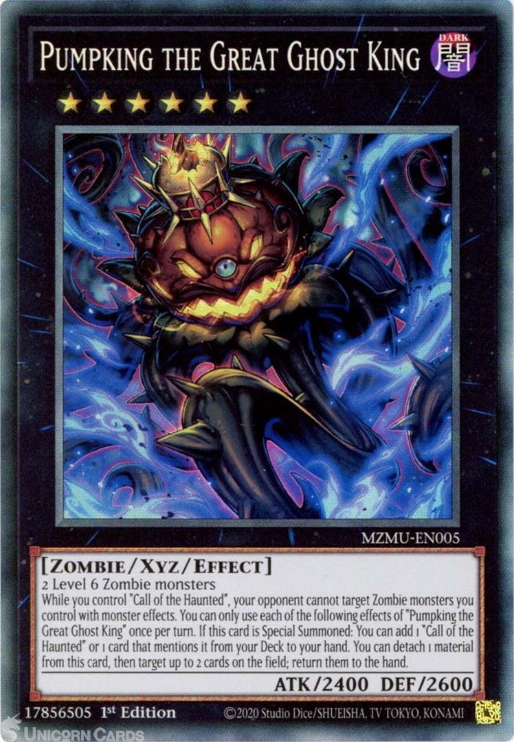 MZMU-EN005 Pumpking the Great Ghost King : Collector's Rare 1st Edition Mint YuG