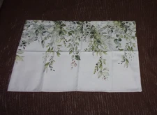 Sage Green Eucalyptus Leaves Curtain Valance 54"x18" Brand New