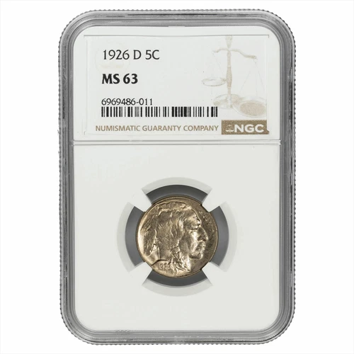 1926D Buffalo Nickel 5C NGC MS 63