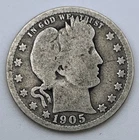 1905-O Barber Quarter 25C 25 Cents New Orleans Better Date 90% Silver