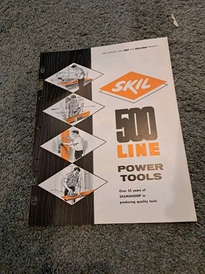 Vintage Skil 500 Line Power Tools Catalog 1959 Skilsaw Saws Sanders Drills