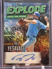 2026 Leaf Metal Trey Yesavage RC Auto Explode Onto The Scene Green Shimmer 3/3