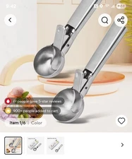 Stailess Steel Dual-Purpose Ice Cream Scoop. Multi-Functional Friut Scoop