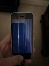 Broken iPhone 5c Blue