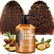 Curl Defining Cream 9.47oz Argan Oil | Moisturizing Frizz Control for Wavy Curly