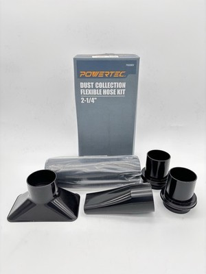 POWERTEC 2-1/4 in. Flexible Dust Collection Hose Kit for Dust Collection System