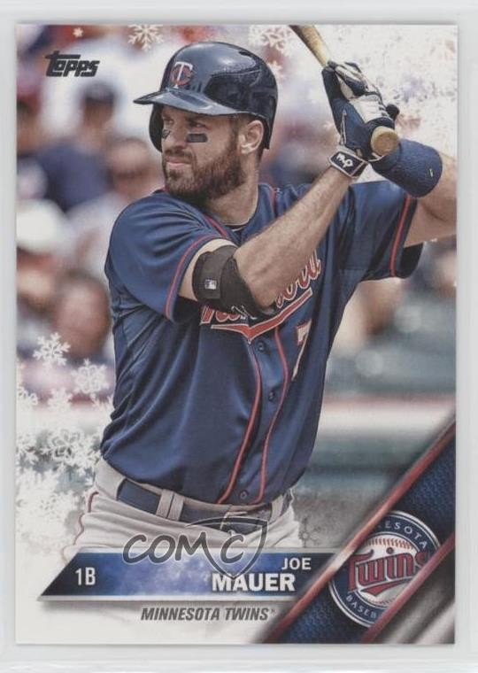 2016 Topps Holiday Joe Mauer #HMW107 HOF 04br