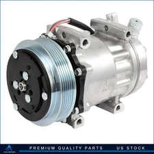 A/C Compressor And Clutch For Caterpillar Freightliner Kenworth Mack Peterbilt