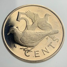 1973 British Virgin Islands 5 Cents Proof Uncirculated Coin JJ514