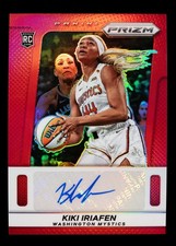 Kiki Iriafen Auto RC Red Prizm 56/99 2025 Panini WNBA Prizm Signatures