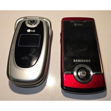 LG Flip Phone Samsung Slider Lot 2 AT T CDMA - UNTESTED - Parts  Repair