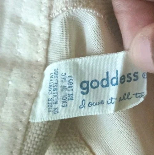 Goddess Lace Strapless Bra Underwire Size 40DD Beige Style #389 Vintage Boning - Image 4 of 4