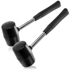 2x Gummihammer als Camping, Zelt- und Outdoorzubehör, Campinghammer, Schonhammer