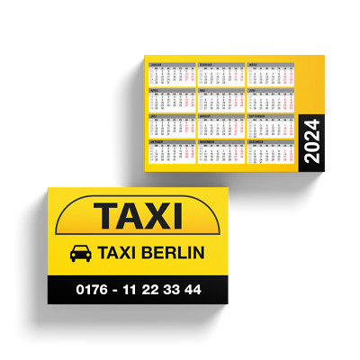 Visitenkarten mit Kalender 2027 Visitenkarten mit Kalender 2027