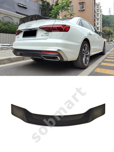 TRUNK BOOT SPOILER FOR Audi A4 B9 2015+ sedan TUNING ABS SOBMART - 第 1/11 張圖片
