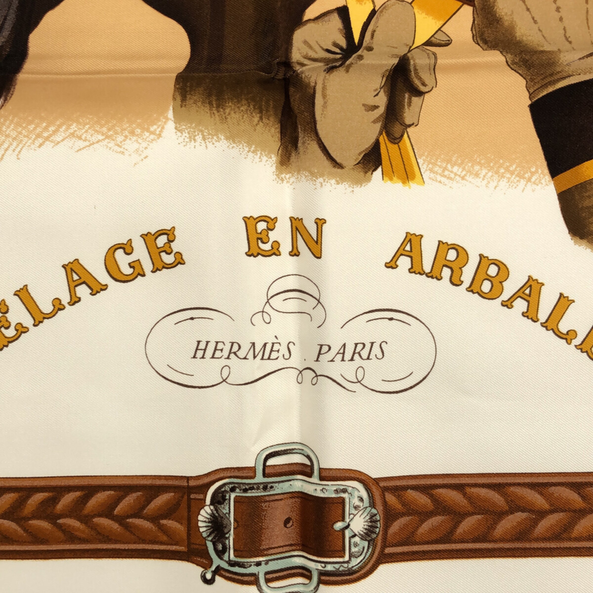 カ*ネ様 値下げ！HERMES ATTELAGE EN ARBALETTE シル Attelage en Arbalete forever scarf 90 - Brown | Hermès USA
